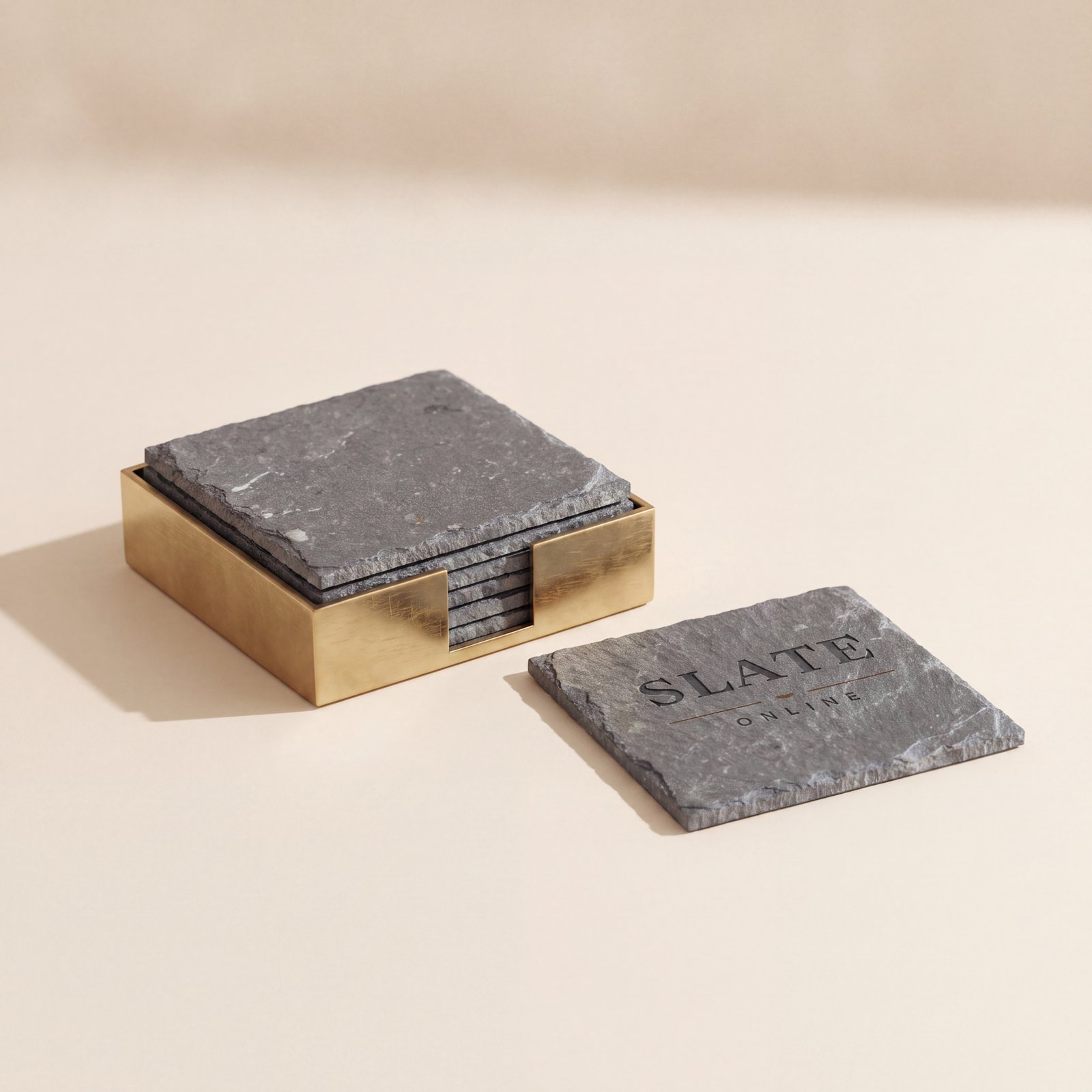 Slate Coaster Set